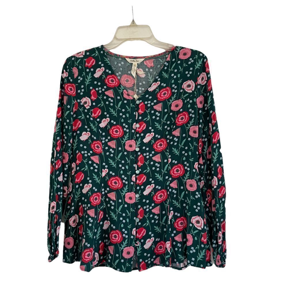Matilda Jane Green Floral Tunic - S NWT